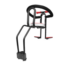 Durable Red Kid Bike Seat Metal Preposed Child Seat Easy Assembly
