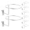 Mlins  8 Pcs Hat Holder Stand Car Wall-Mounted Seeder Base Tray Silver 1