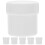 6 Pcs Sealed Jar Storage Bucket With Lid For Bathing Paint Empty 11