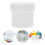 6 Pcs Sealed Jar Storage Bucket With Lid For Bathing Paint Empty 8