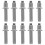 10pcs Mountaineering Stick Tips Tungsten Steel Silver 1