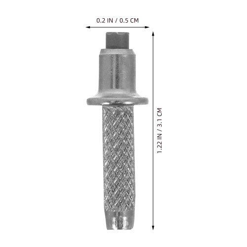 10pcs Mountaineering Stick Tips Tungsten Steel Silver 1