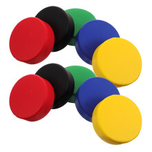 Raindrops Assorted Color Pu Foam Pucks Realistic Design Home Use 10pcs