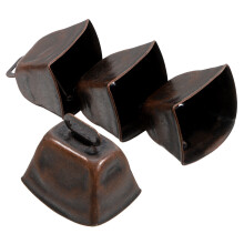 Cowbell Metal 4pcs 1.6in Curved Edge Re For Decorators