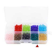 500St Kleurrijke Glassparels Box Voor Zelfgemaakte Sieraden