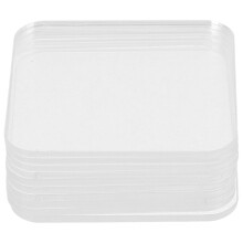 Decorative Labels Transparent Acrylic 10set 1.9x1.9x0.08in