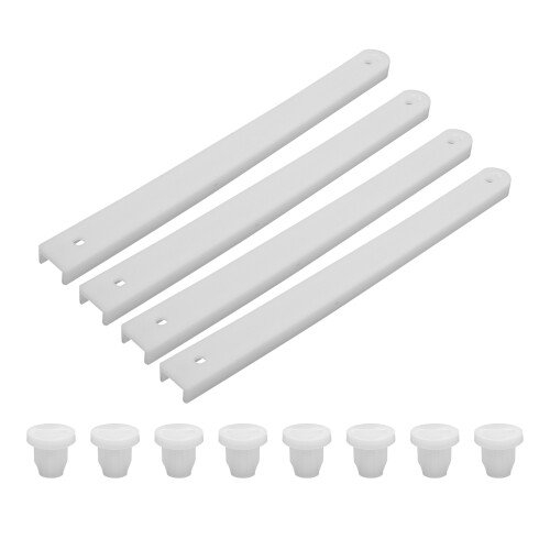 Drawer Rails Set Plastic 2 Sets 7.27x0.59x0.31in