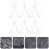 Butcher Meat Hook Stainless Steel Silver 6pcs 10