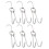 Butcher Meat Hook Stainless Steel Silver 6pcs 11