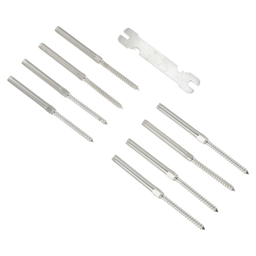 8St Kabelsysteem Kit Met Duurzame Schroeven