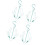 4Pcs Blue Plastic Shoes Drying Rack Durable Moveable Shoe Hanger 1