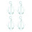 4Pcs Blue Plastic Shoes Drying Rack Durable Moveable Shoe Hanger 3