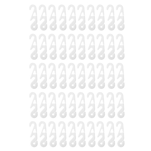 50St Mask Hook Wit Plastic Verstelbare Maskerkoord Accessoires