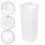Bread Bin Bread Storage Box 34.50x14.00x13.50cm White 6