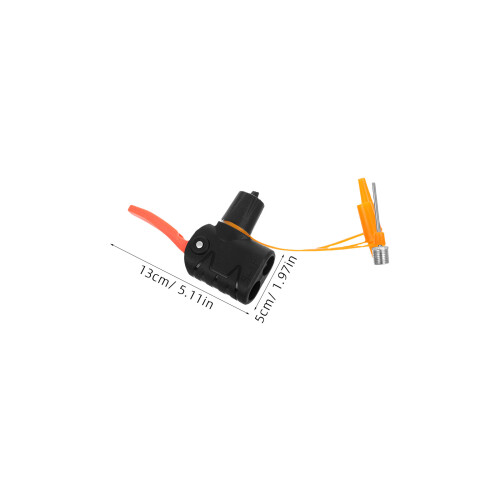 4St Zwarte Fietspomp Ventiel Adapters, Compacte Luchtpomp Accessoire 1