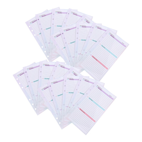 54Feuilles -Notes Planning Hebdomadaire Design Stylé Polyvalent