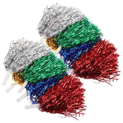 10 herbruikbare cheerleading pompons, rekwisiet voor