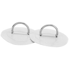 Langlebiger weißer aufblasbarer Boot-Kajak PVC-Patch mit D-Ring-Schnalle, 2 Stück