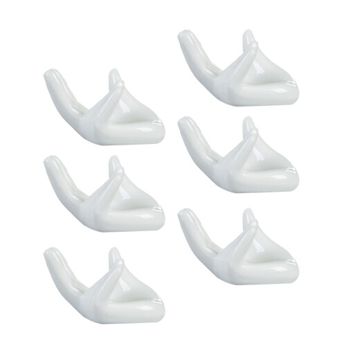 6 Pcs Guanyin Hand Holder Ceramic Decor Ocarina Display Accessories