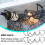 1pc Iron Display Shelf Under Cabinet Rack Holder 9