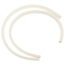 2pcs Gutter Safety Cap In White Rubber For 16.90x0.39x0.39in