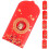 Raindrops Red Envelopes Red Paper 6pcs 5.9x3.3in 8