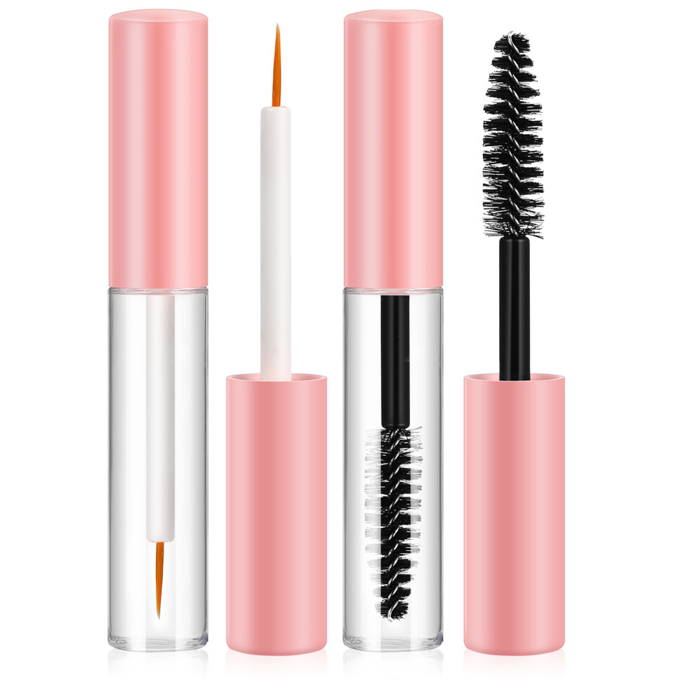 Inoomp 4 Pcs Mascara Tube Eyeliner Stick Lip Gloss Travel Empty Eyelash