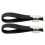 Hockey Straps Black Polyester Single Snap Design 2pcs 1