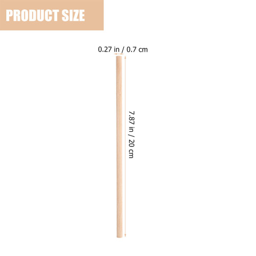 Outdoor Use Bamboo Bee Tubes Beige 24pcs 2