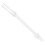 Thick Silicone Straws Transparent Reusable 1set 9.3in 10