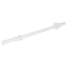 Thick Silicone Straws Transparent Reusable 1set 9.3in