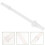 Thick Silicone Straws Transparent Reusable 1set 9.3in 5
