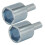 Raindrops 2 Stk Stecker Bohrer Buchse Adapter 5,20x2,60x2,60cm Silber 8