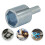 Raindrops 2 Stk Stecker Bohrer Buchse Adapter 5,20x2,60x2,60cm Silber 7