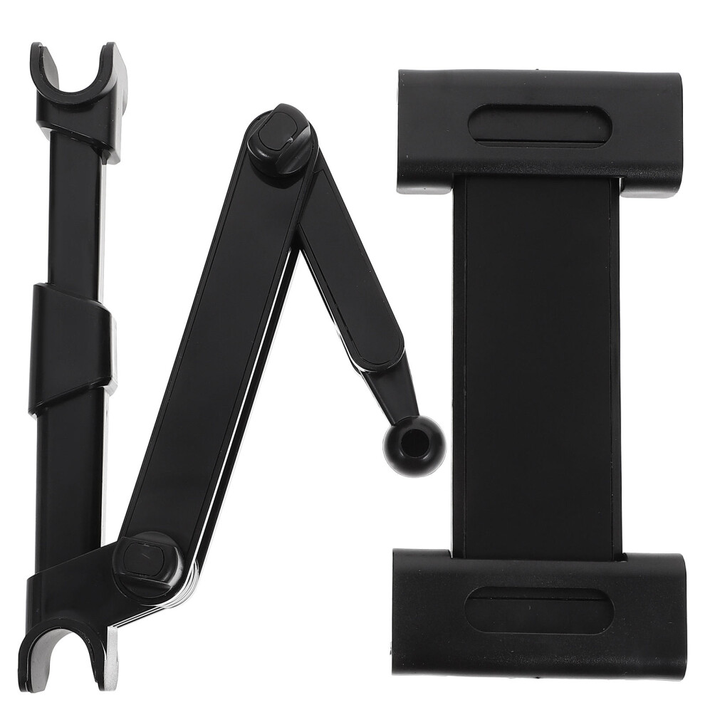 Durable Headrest Tablet Holder For Car Backseat Abs Aluminum Black 3162805785067