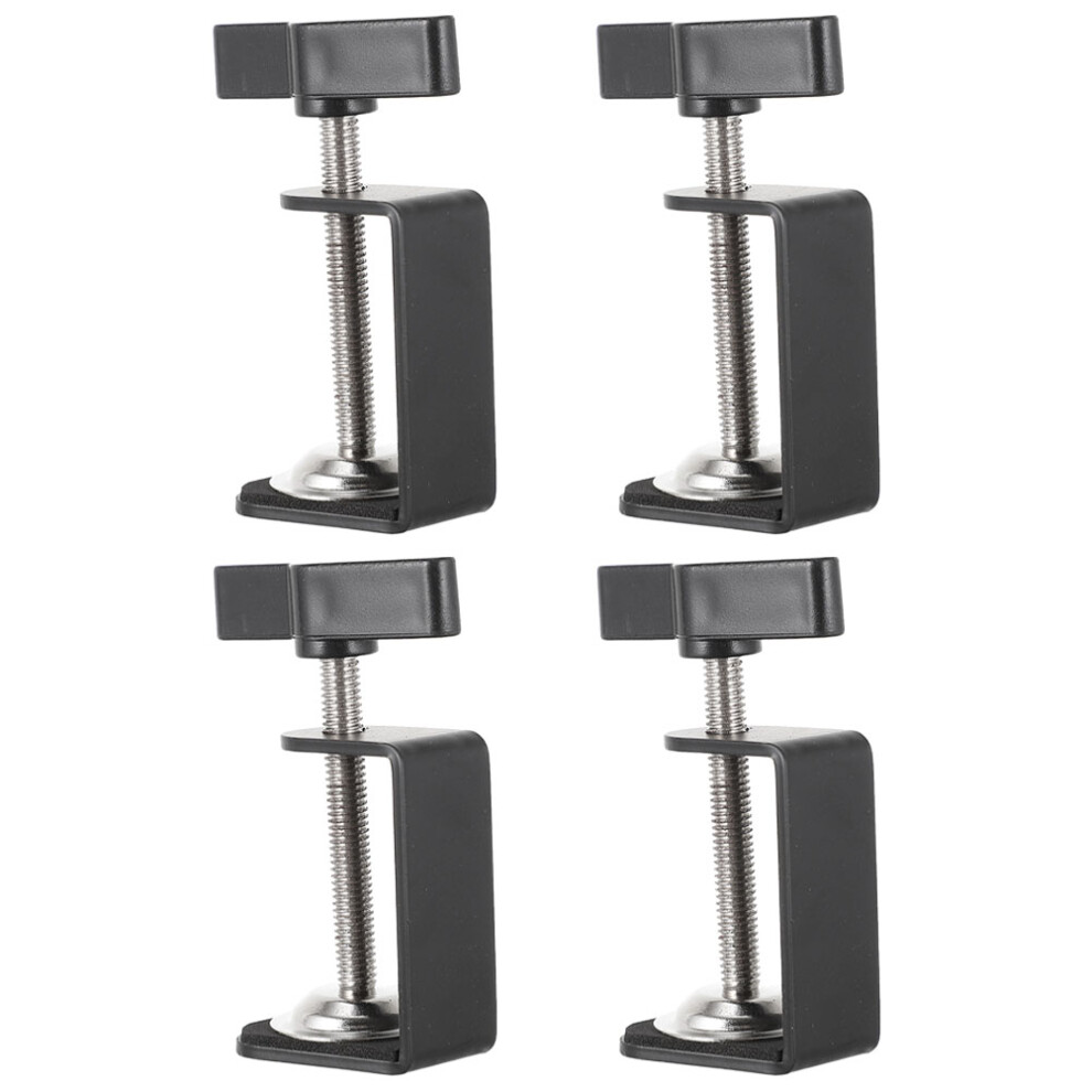 4 Pcs Table Mounting Clamp Universal Clamps For Desk Desktop 3162805787177