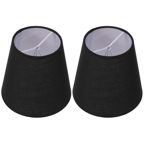 2 Pcs Iron Cloth Fabric Lampshade Pendant Light Fixture Accessory