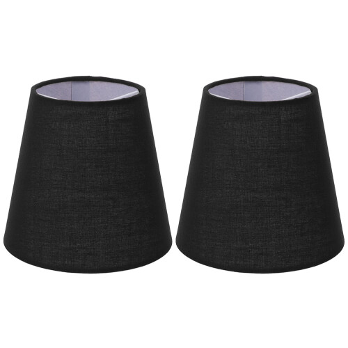 2 Pcs Iron Cloth Fabric Lampshade Pendant Light Fixture Accessory 1