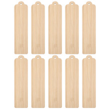 10Pièces Signets Bois Inachevés DIY Beige Kaki Pour Artisanat Lecture