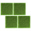 4 Pcs Simulation Green Turf Landscaping Decor Outdoors Patch 9