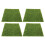 4 Pcs Simulation Green Turf Landscaping Decor Outdoors Patch 11