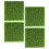 4 Pcs Simulation Green Turf Landscaping Decor Outdoors Patch 1