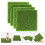 4 Pcs Simulation Green Turf Landscaping Decor Outdoors Patch 6