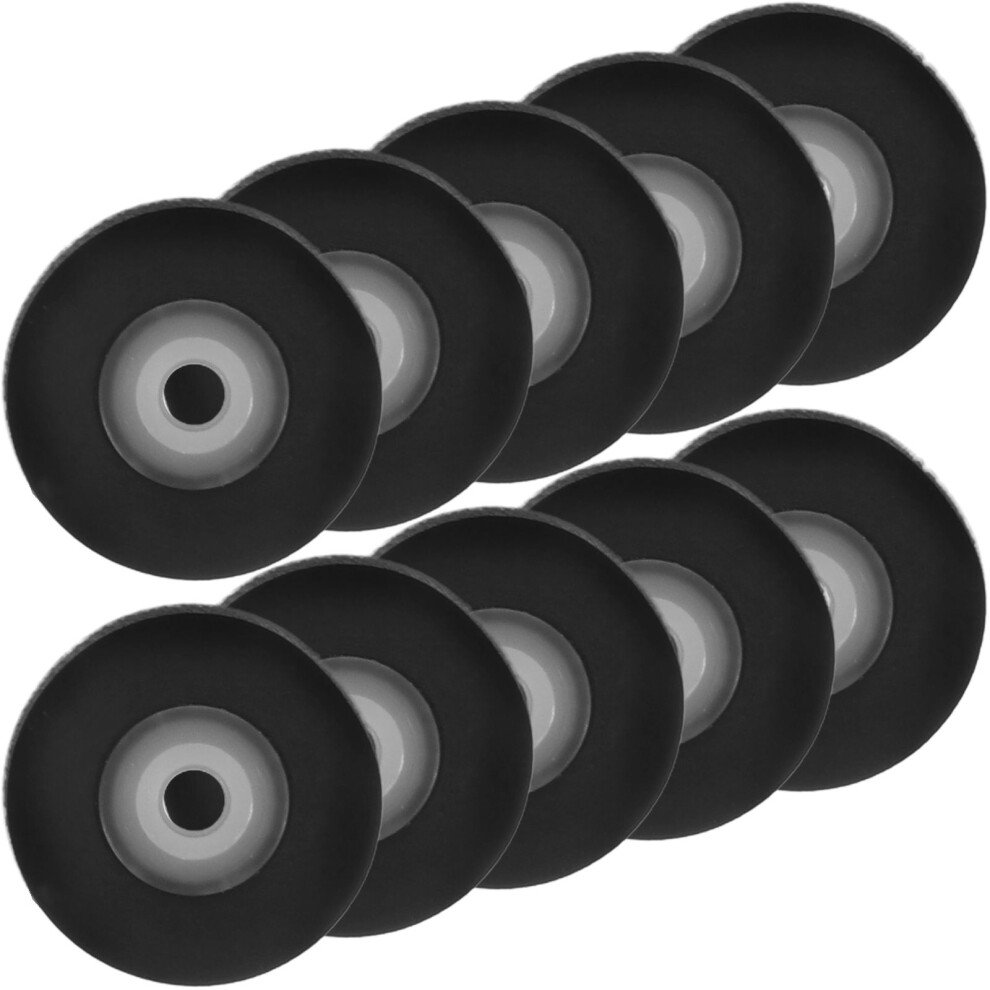 Audio Cassette Pinch Roller 10Pcs 0.4In Diameter Black 3163069610072