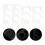 Sewing Ruler Set Transparent Quilting Tools 4pcs 7.7x3.1in 3
