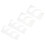 Sewing Ruler Set Transparent Quilting Tools 4pcs 7.7x3.1in 7
