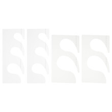 Sewing Ruler Set Transparent Quilting Tools 4pcs 7.7x3.1in