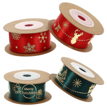 4 Rolls Festive Decorative Ribbon Bride Xmas Christmas Gift Wrapping