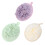 3pcs Solid Ball Practical Bath Bubble Making Net Bath Scrub Tool 10
