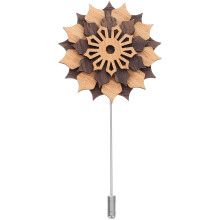 Flower Coat Pins Alloy Brooch Suit Pin Assorted Color 1pcs